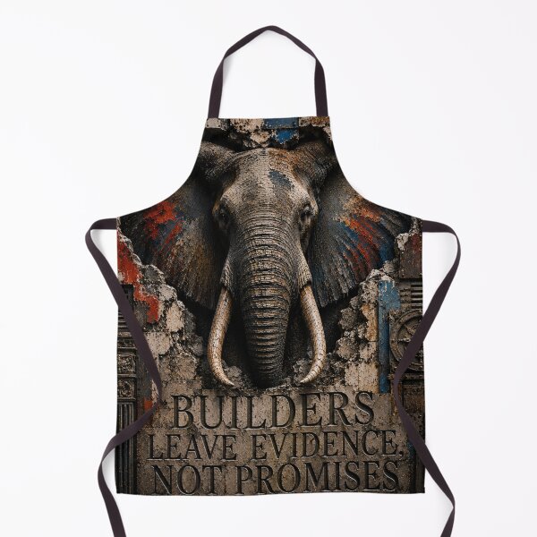 Item preview, Operator Builders Leave Evidence Elephant Brutalist Art designed and sold by SavannaStrikes.