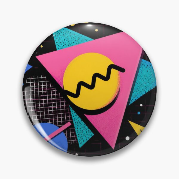 Item preview, Neon Memphis Pattern | Retro Synthwave Geometric Abstract Design designed and sold by lavanya11.