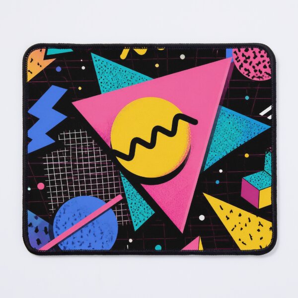 Item preview, Neon Memphis Pattern | Retro Synthwave Geometric Abstract Design designed and sold by lavanya11.
