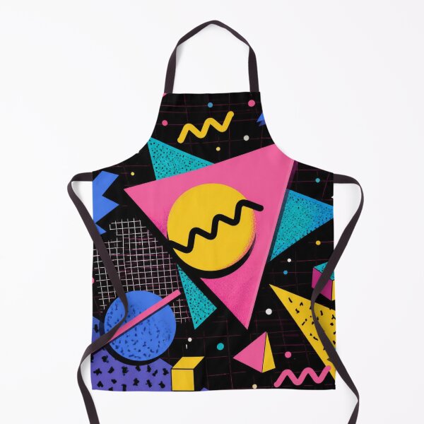 Item preview, Neon Memphis Pattern | Retro Synthwave Geometric Abstract Design designed and sold by lavanya11.