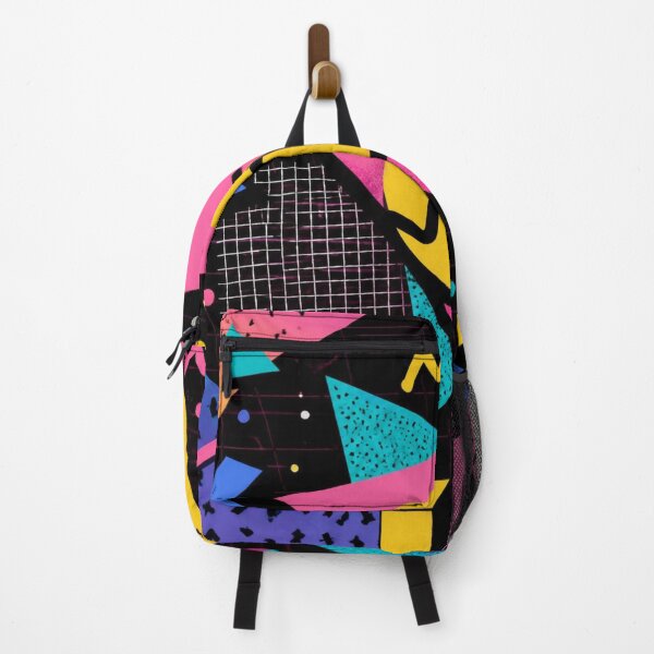 Item preview, Neon Memphis Pattern | Retro Synthwave Geometric Abstract Design designed and sold by lavanya11.