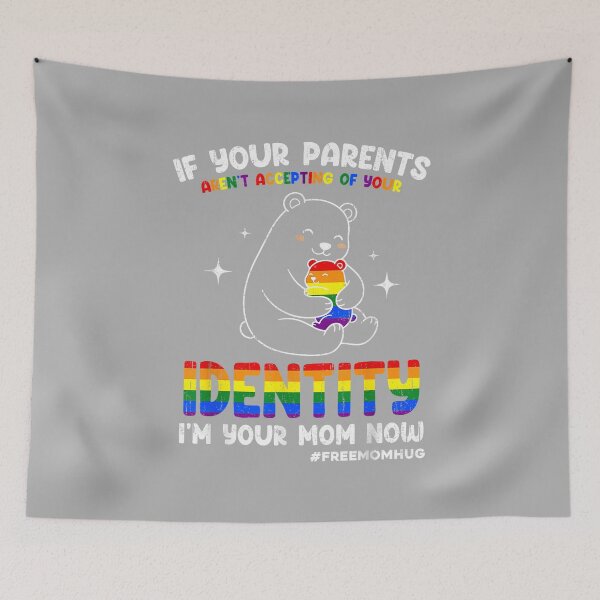 Item preview, Gay Pride Im Your Mom Now Bear Hug Parents Accepting LGBTQ designed and sold by ArleneRowe.