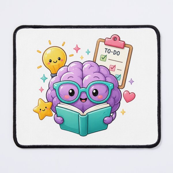 Item preview, Cute Brain Reading Sticker | ADHD Learning, Productivity, Study Motivation & Kawaii Book Lover Design designed and sold by Pixanova.