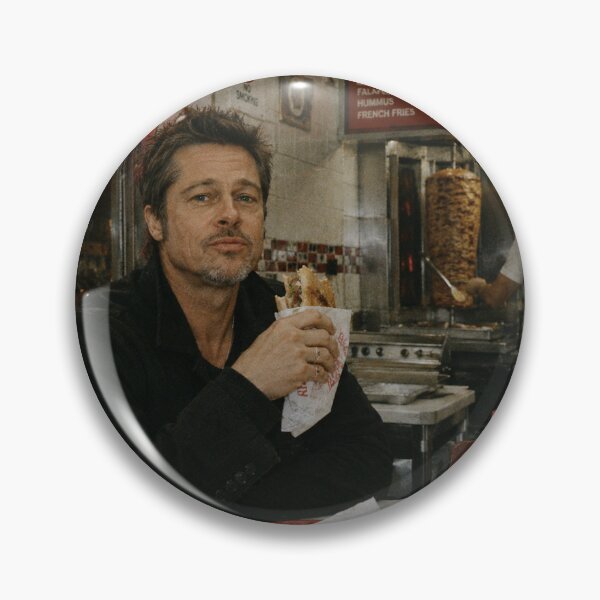 Item preview, Brad Pitt Eating Kebab in Local Shop designed and sold by Late Theory.
