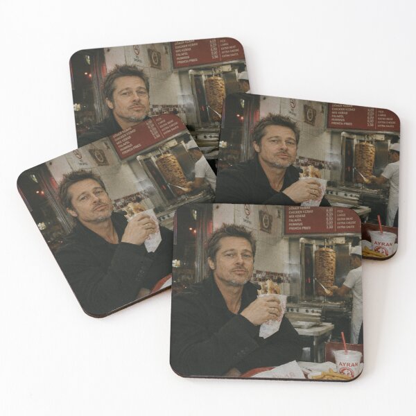 Item preview, Brad Pitt Eating Kebab in Local Shop designed and sold by Late Theory.