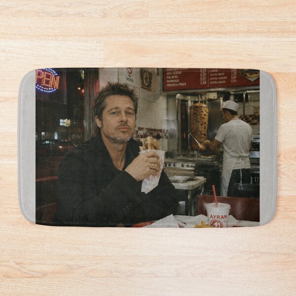 Item preview, Brad Pitt Eating Kebab in Local Shop designed and sold by Late Theory.