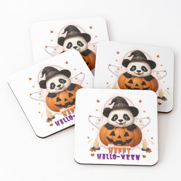 Item preview, Cute Halloween Panda Pumpkin Witch Hat Kawaii Halloween Gift designed and sold by EnginerdStudio.