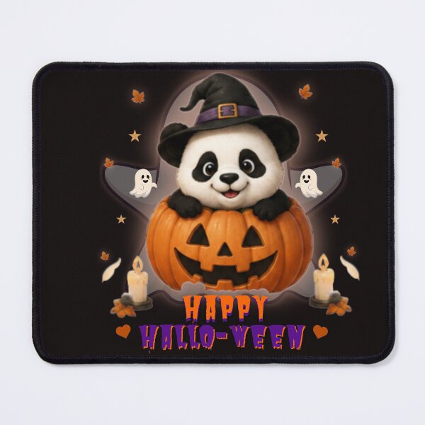 Item preview, Cute Halloween Panda Pumpkin Witch Hat Kawaii Halloween Gift designed and sold by EnginerdStudio.