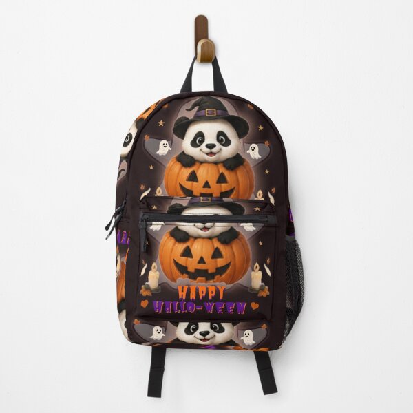 Item preview, Cute Halloween Panda Pumpkin Witch Hat Kawaii Halloween Gift designed and sold by EnginerdStudio.