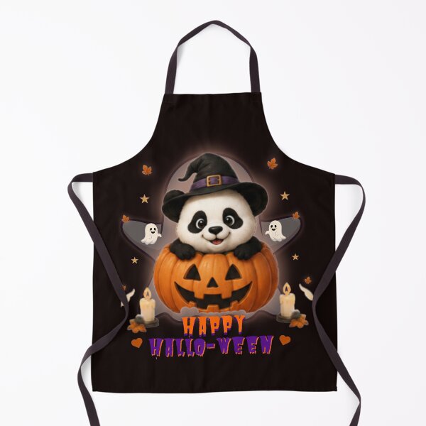 Item preview, Cute Halloween Panda Pumpkin Witch Hat Kawaii Halloween Gift designed and sold by EnginerdStudio.