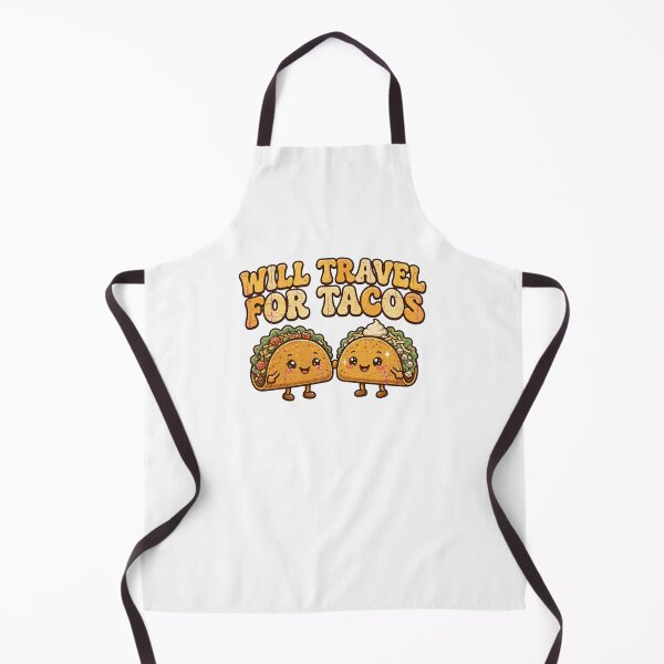 Item preview, Will Travel for Tacos Funny Foodie Travel Crew Pun designed and sold by Yellowriversss.