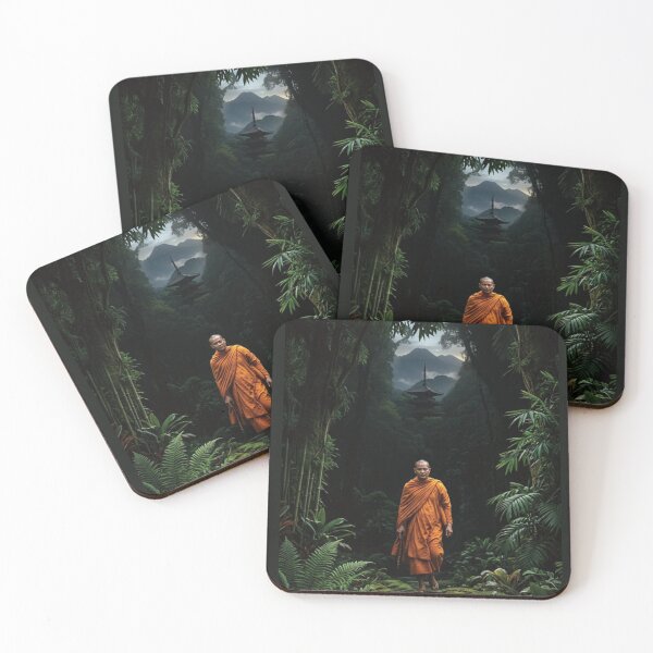 Item preview, Buddhist monk in sacred jungle designed and sold by PASSION AND FUN WORLD .
