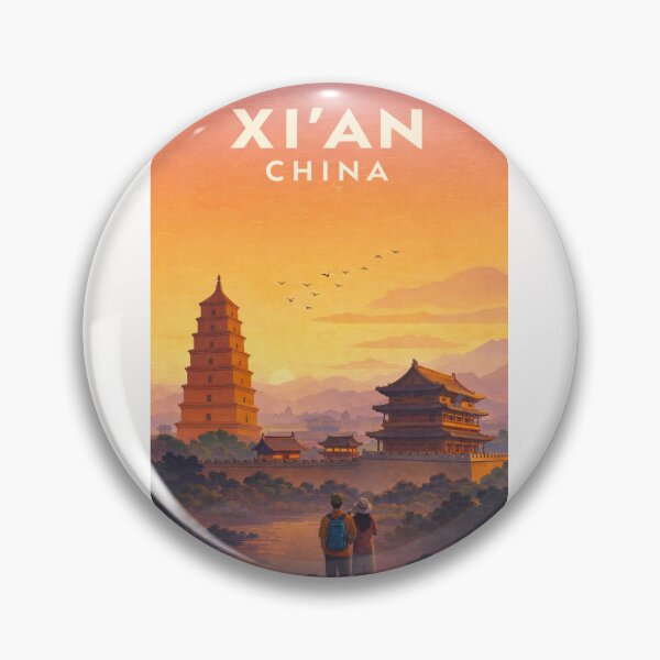 Item preview, Xi'an Giant Wild Goose Pagoda Ancient City China designed and sold by Places On Earth.