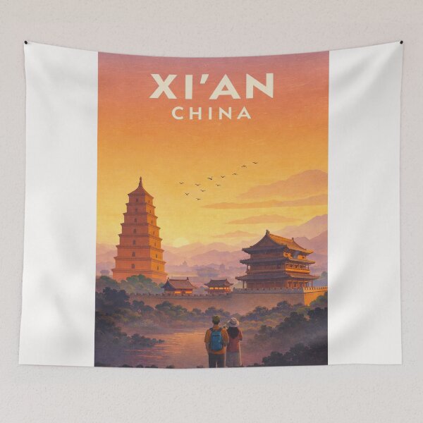 Item preview, Xi'an Giant Wild Goose Pagoda Ancient City China designed and sold by Places On Earth.