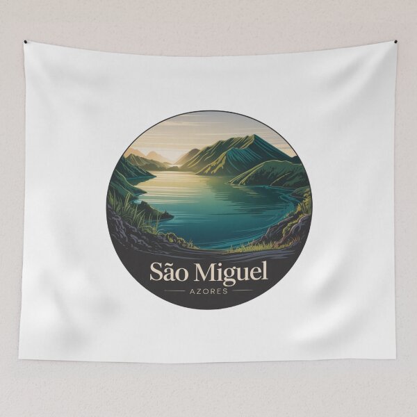 Item preview, São Miguel Azores Portugal: Green Mountain Lake View designed and sold by CircinusStore.