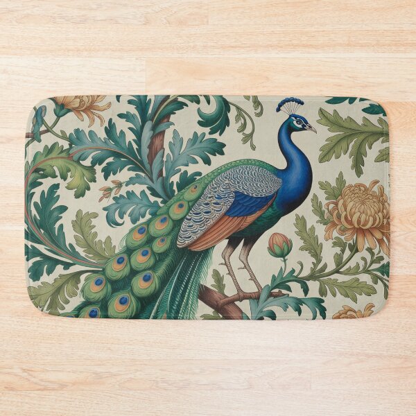Item preview, William Morris Peacock Pattern | Arts & Crafts Botanical Textile | Vintage English Wallpaper Style Decorative Art designed and sold by Tamas Das.