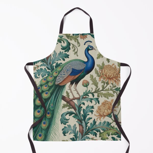 Item preview, William Morris Peacock Pattern | Arts & Crafts Botanical Textile | Vintage English Wallpaper Style Decorative Art designed and sold by Tamas Das.