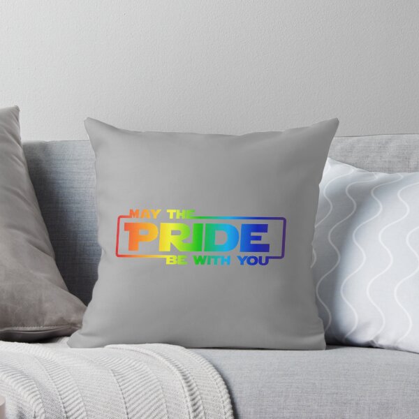 Item preview, Gay Pride LGBT Ally May The Pride Be with You Rainbow Men designed and sold by ArleneRowe.