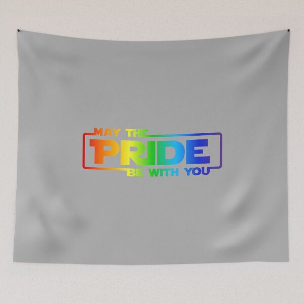 Item preview, Gay Pride LGBT Ally May The Pride Be with You Rainbow Men designed and sold by ArleneRowe.