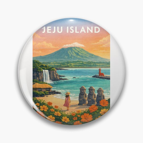 Artikelvorschau, Jeju-Insel, Hallasan, Seongsan, Ilchulbong, Dol, Hareubang, Küstenlandschaft, Südkorea entworfen und verkauft von Places On Earth.