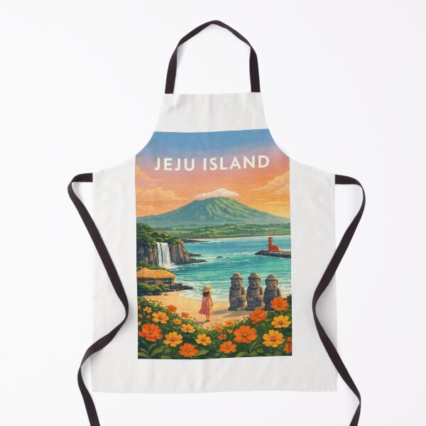 Item preview, Jeju Island Hallasan Seongsan Ilchulbong Dol Hareubang Coastal Landscape South Korea designed and sold by Places On Earth.