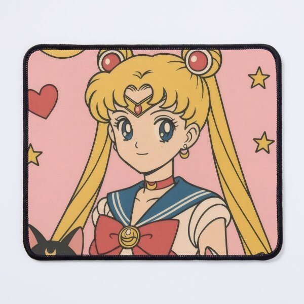 Item preview, Vintage 90s Anime Heroine & Magical Cats - Retro Kawaii Pastel Art Print designed and sold by William Cano.