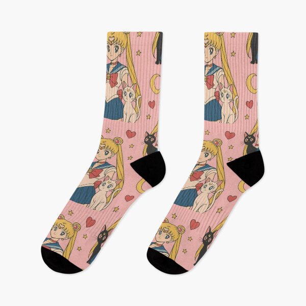 Item preview, Vintage 90s Anime Heroine & Magical Cats - Retro Kawaii Pastel Art Print designed and sold by William Cano.