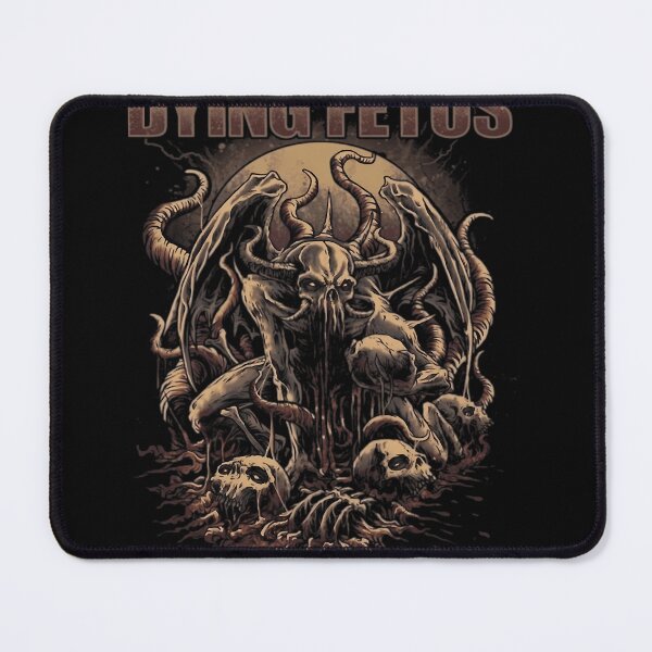 Item preview, Dying Fetus Demonic Horned Skull and Tentacle Monster Gore Landscape designed and sold by Lai Fai.