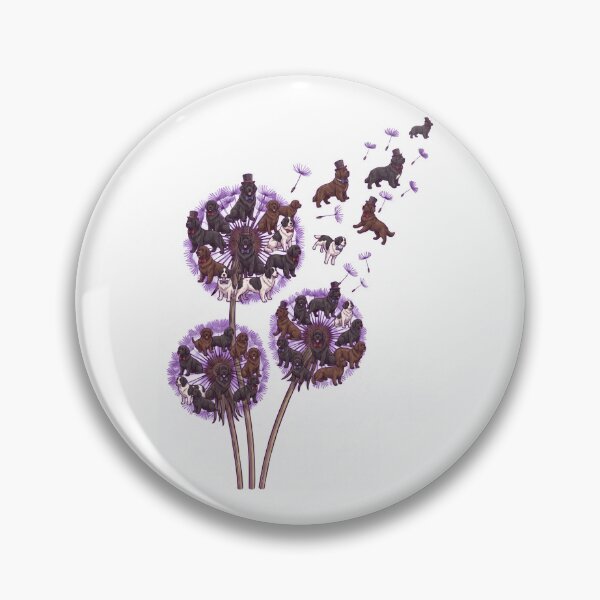 Item preview, Newfoundland Dandelion Flower Dog Lover designed and sold by dian-rody-crest.
