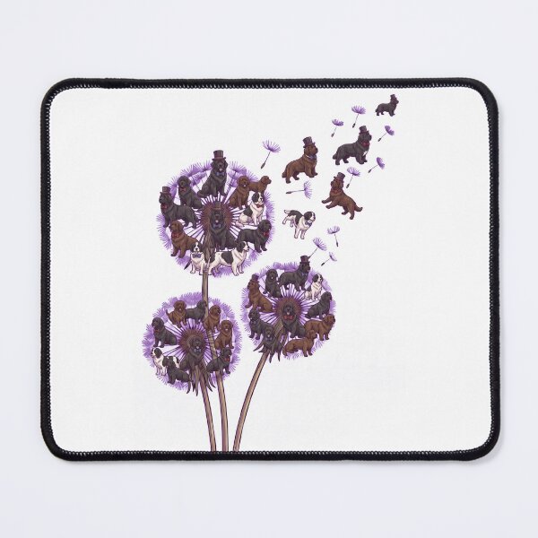 Item preview, Newfoundland Dandelion Flower Dog Lover designed and sold by dian-rody-crest.