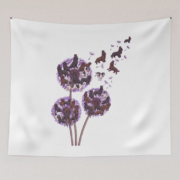 Item preview, Newfoundland Dandelion Flower Dog Lover designed and sold by dian-rody-crest.