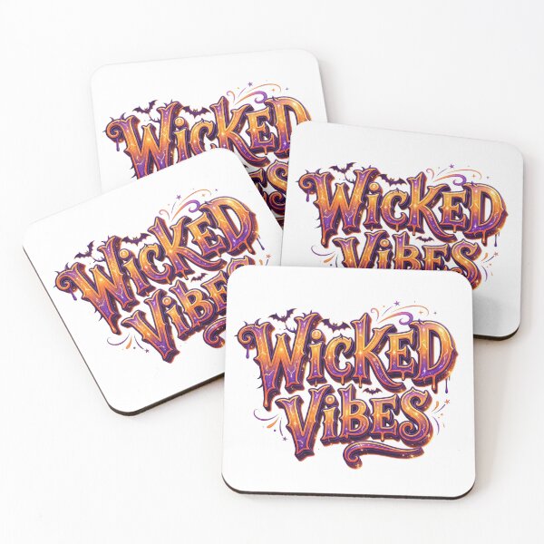 Item preview, Wicked Vibes - Spooky Season Purple Halloween Typography designed and sold by royalflush664.