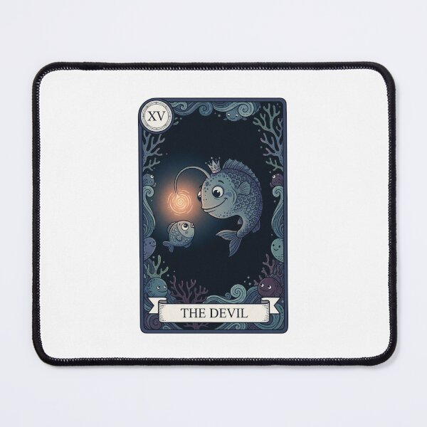 Item preview, Anglerfish Devil Tarot Card Ocean Art designed and sold by SMARTKIT DESIGNAGENCY.