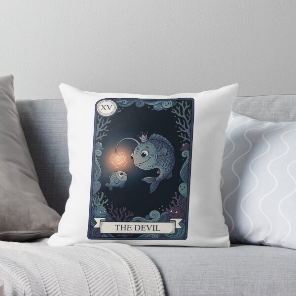 Item preview, Anglerfish Devil Tarot Card Ocean Art designed and sold by SMARTKIT  DESIGNAGENCY.