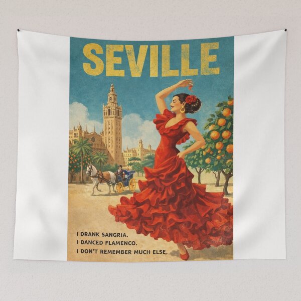 Item preview, Seville Plaza de España Giralda Andalusia Spain designed and sold by Places On Earth.