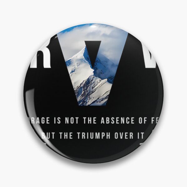 Item preview, BRAVE - Triumph Over Fear Mountain Design designed and sold by rayssarizzune.
