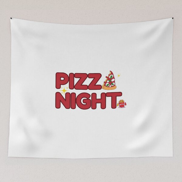 Item preview, Pizza Night! Cute Slice & Kawaii French Fries Sticker designed and sold by Frafri92.