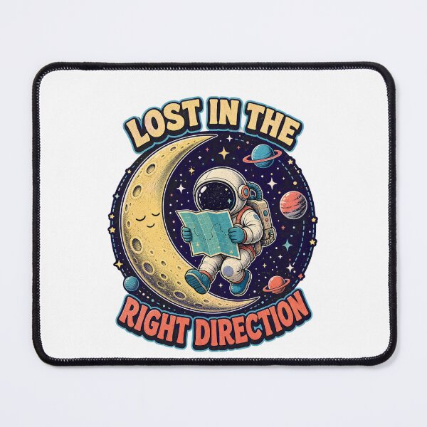 Item preview, Lost in the Right Direction – Retro Astronaut Adventure designed and sold by sabily.