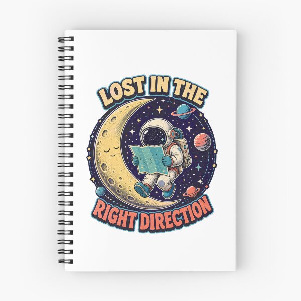 Item preview, Lost in the Right Direction – Retro Astronaut Adventure designed and sold by sabily.