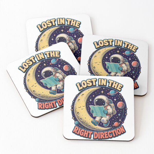 Item preview, Lost in the Right Direction – Retro Astronaut Adventure designed and sold by sabily.
