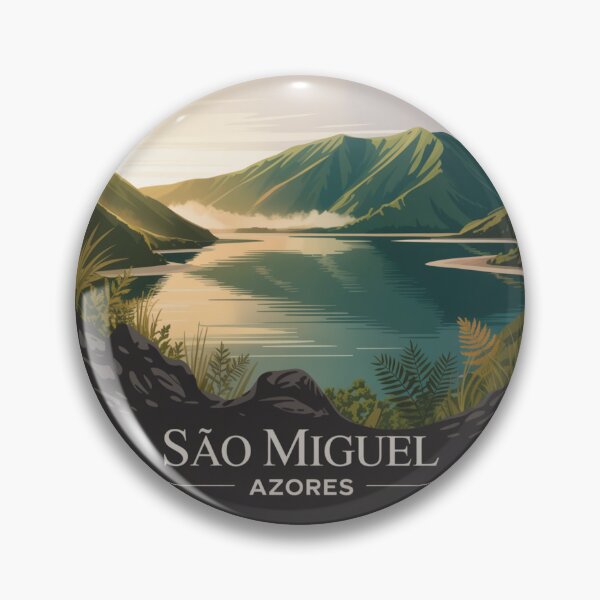 Item preview, São Miguel Azores Portugal: Misty Green Lake Landscape designed and sold by CircinusStore.