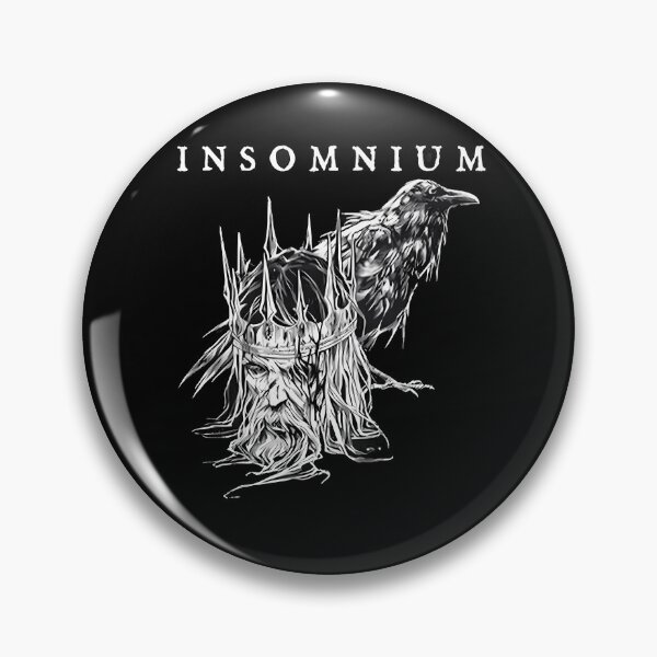 Item preview, Insomnium Crowned Bearded King Head and Detailed Raven Companion designed and sold by Lai Fai.