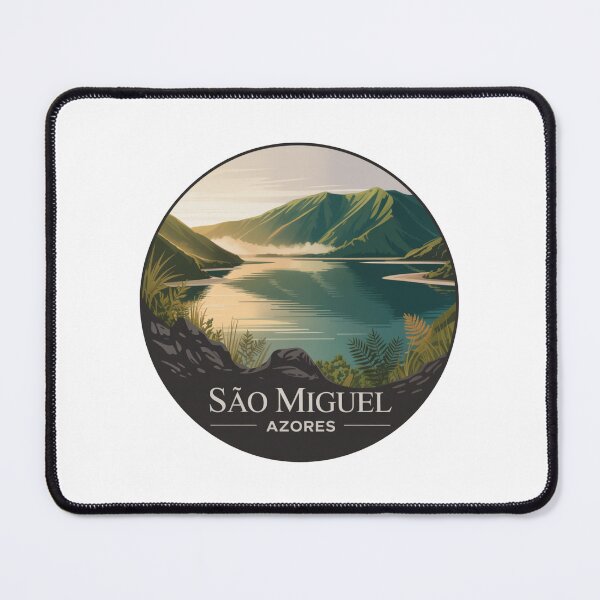 Item preview, São Miguel Azores Portugal: Misty Green Lake Landscape designed and sold by CircinusStore.