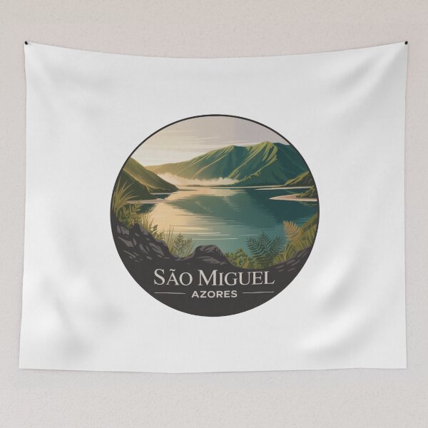Item preview, São Miguel Azores Portugal: Misty Green Lake Landscape designed and sold by CircinusStore.