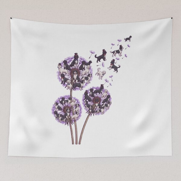 Item preview, Portuguese Water Dog Dandelion Flower Dog Lover designed and sold by dian-rody-crest.