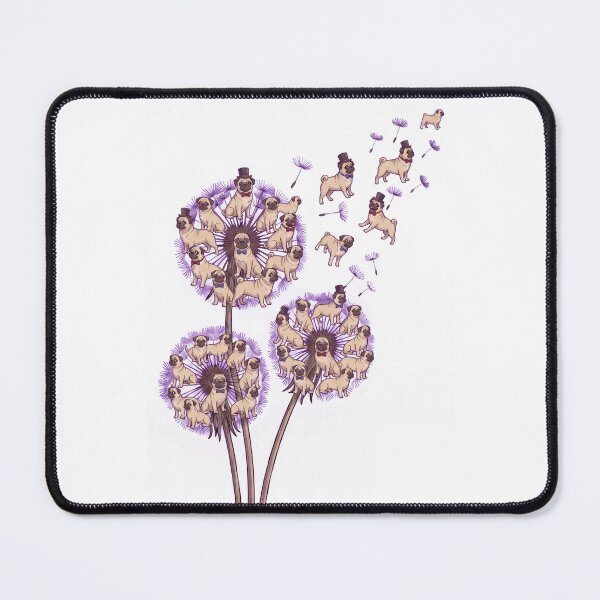 Item preview, Pug Dandelion Flower Dog Lover designed and sold by dian-rody-crest.
