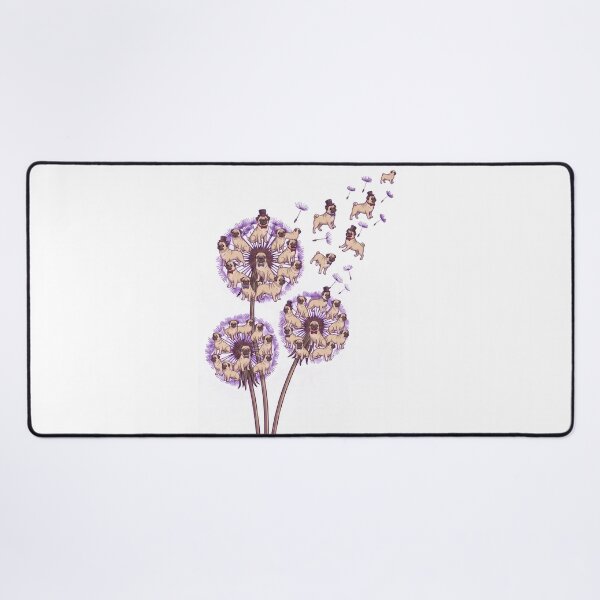 Item preview, Pug Dandelion Flower Dog Lover designed and sold by dian-rody-crest.