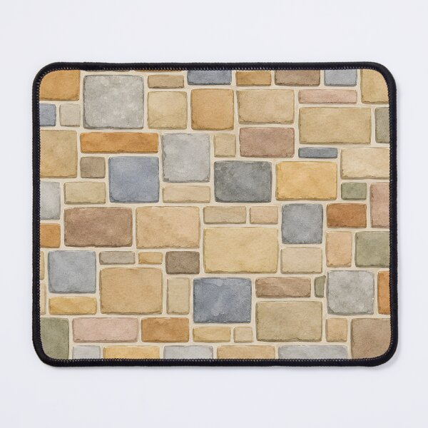 Item preview, Stone wall multicolour print designed and sold by KLflorals.
