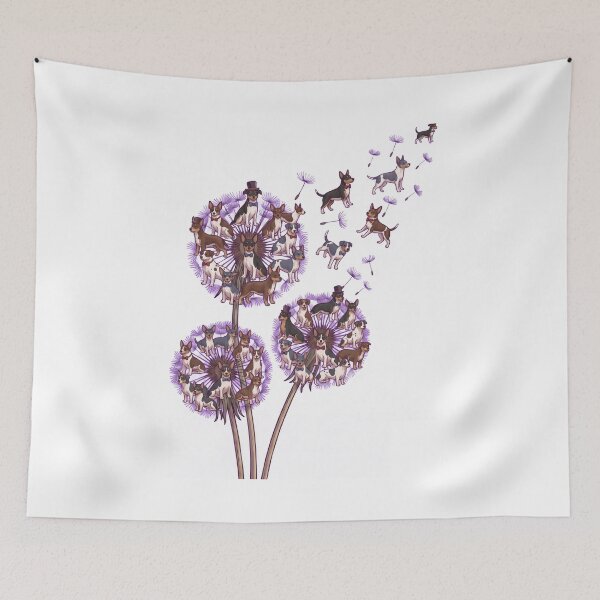 Item preview, Rat Terrier Dandelion Flower Dog Lover designed and sold by dian-rody-crest.