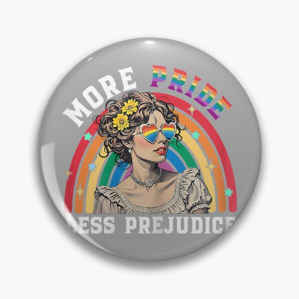 Item preview, More Pride Less Prejudice Rainbow Vintage Pride Aesthetic designed and sold by KathieFaugh.